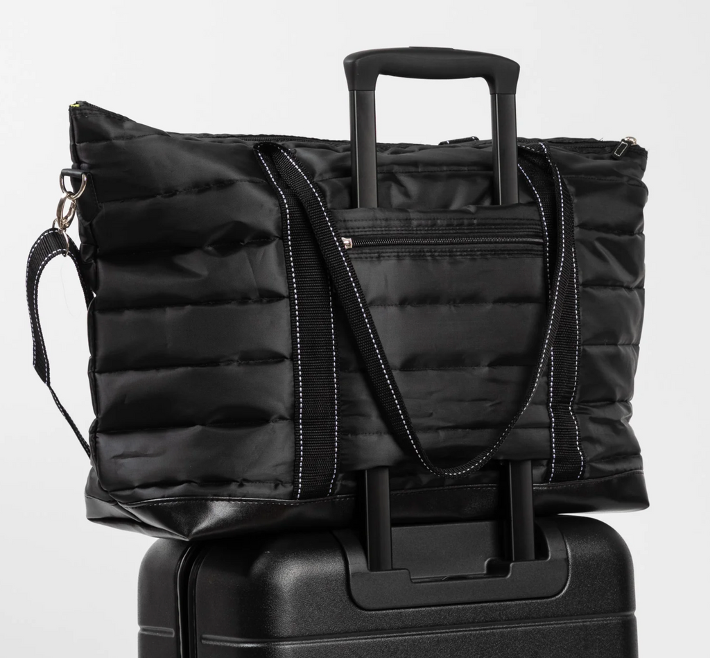 Black Puffer Triple Advisor Travel Bag