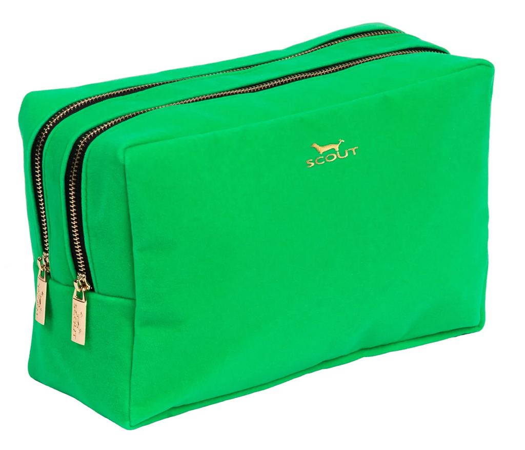 Green Velvet 2- Way Toiletry Bag