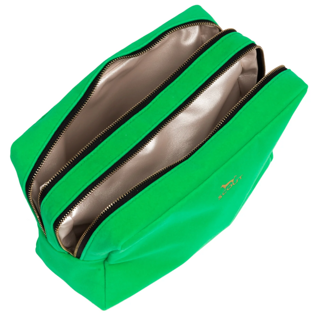 Green Velvet 2- Way Toiletry Bag