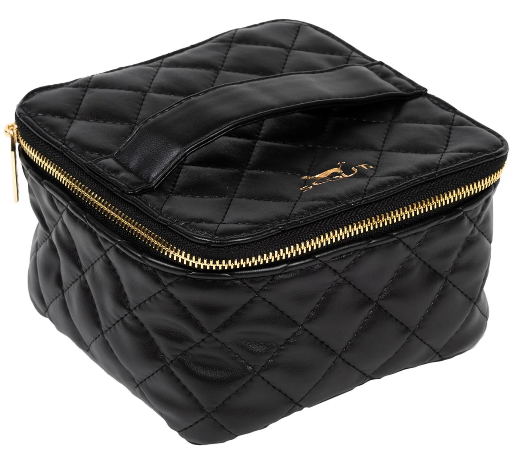 Black Quilted Hidden Gem Jewelry Case