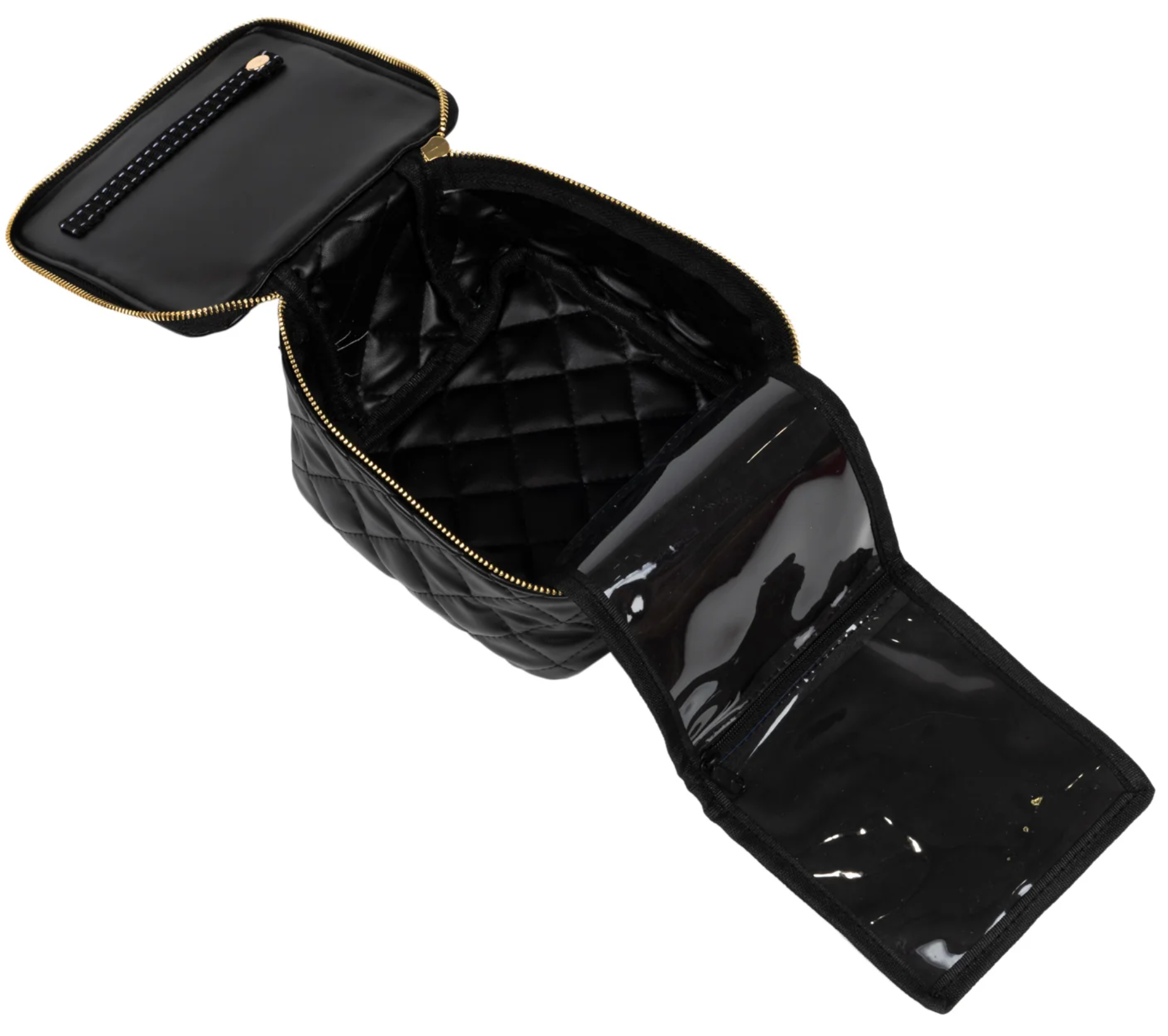 Black Quilted Hidden Gem Jewelry Case