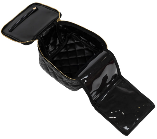 Black Quilted Hidden Gem Jewelry Case