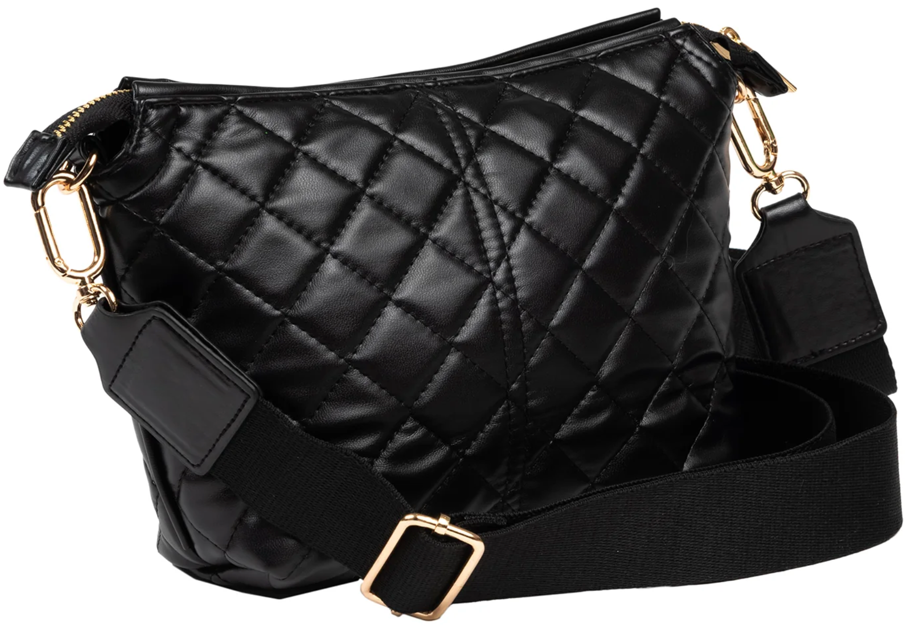 Black Quilted Emily Crossbody