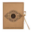 Champagne Gold Cheese Knives Book Box