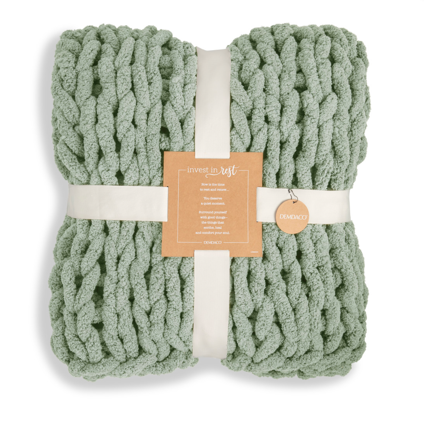 DEMDACO Chunky Knit Throw Blanket 50x60