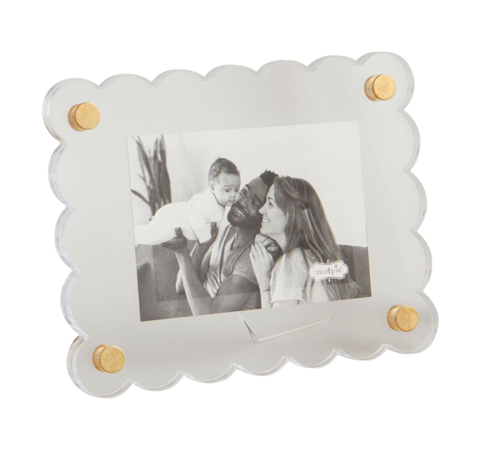 Rectangle Scallop Acrylic Frame
