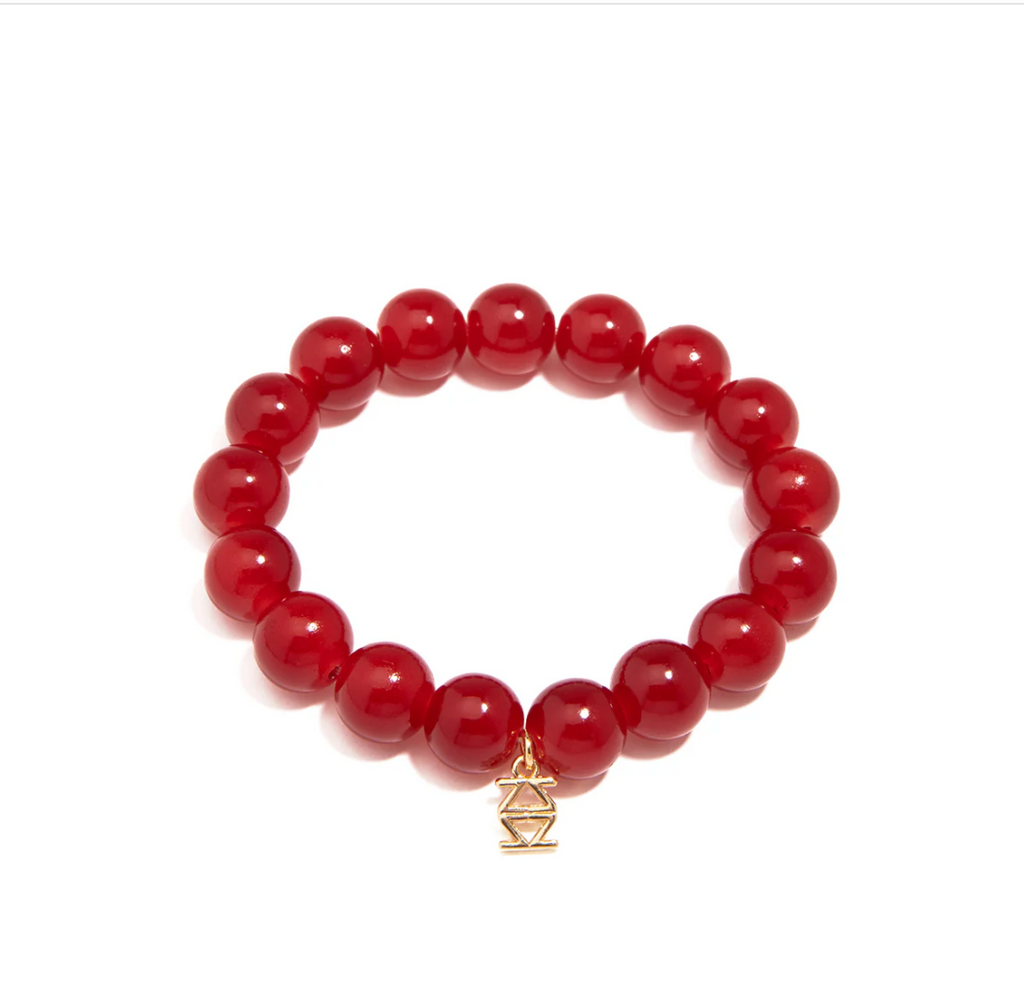 Layla Glass Bead Stretch Bracelet