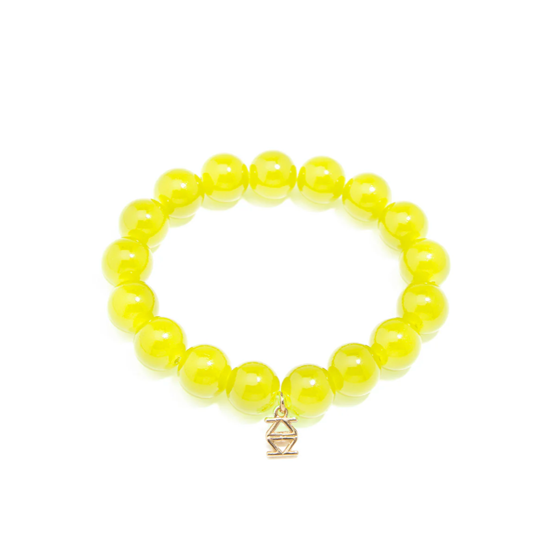 Layla Glass Bead Stretch Bracelet