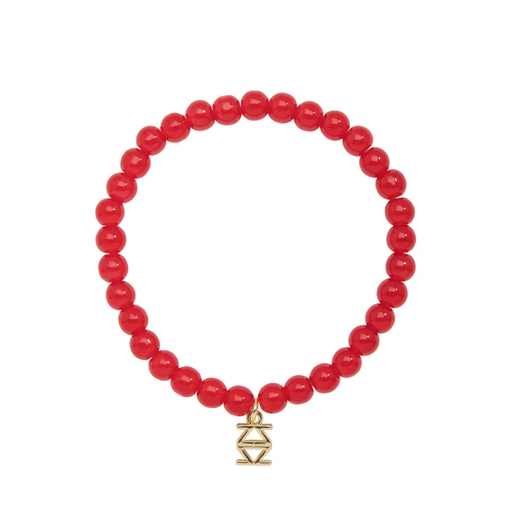 Leanna Small Glass Bead Stretch Bracelet