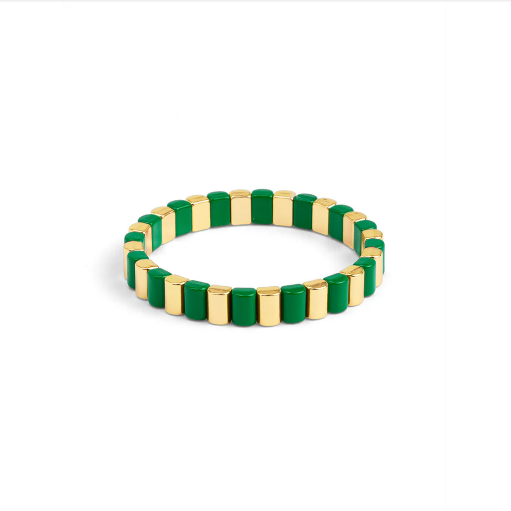 Enamel Tile Stretch Bracelet