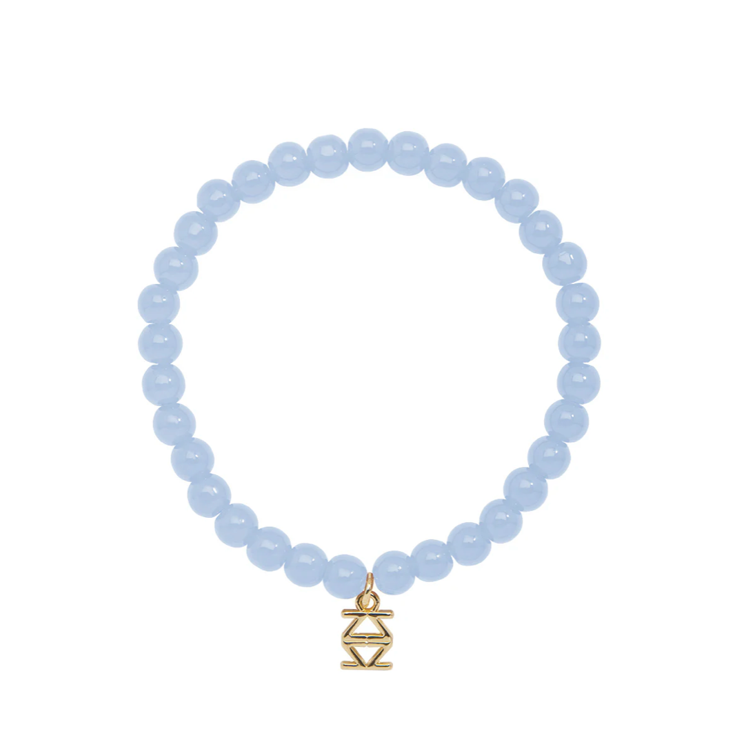 Leanna Small Glass Bead Stretch Bracelet