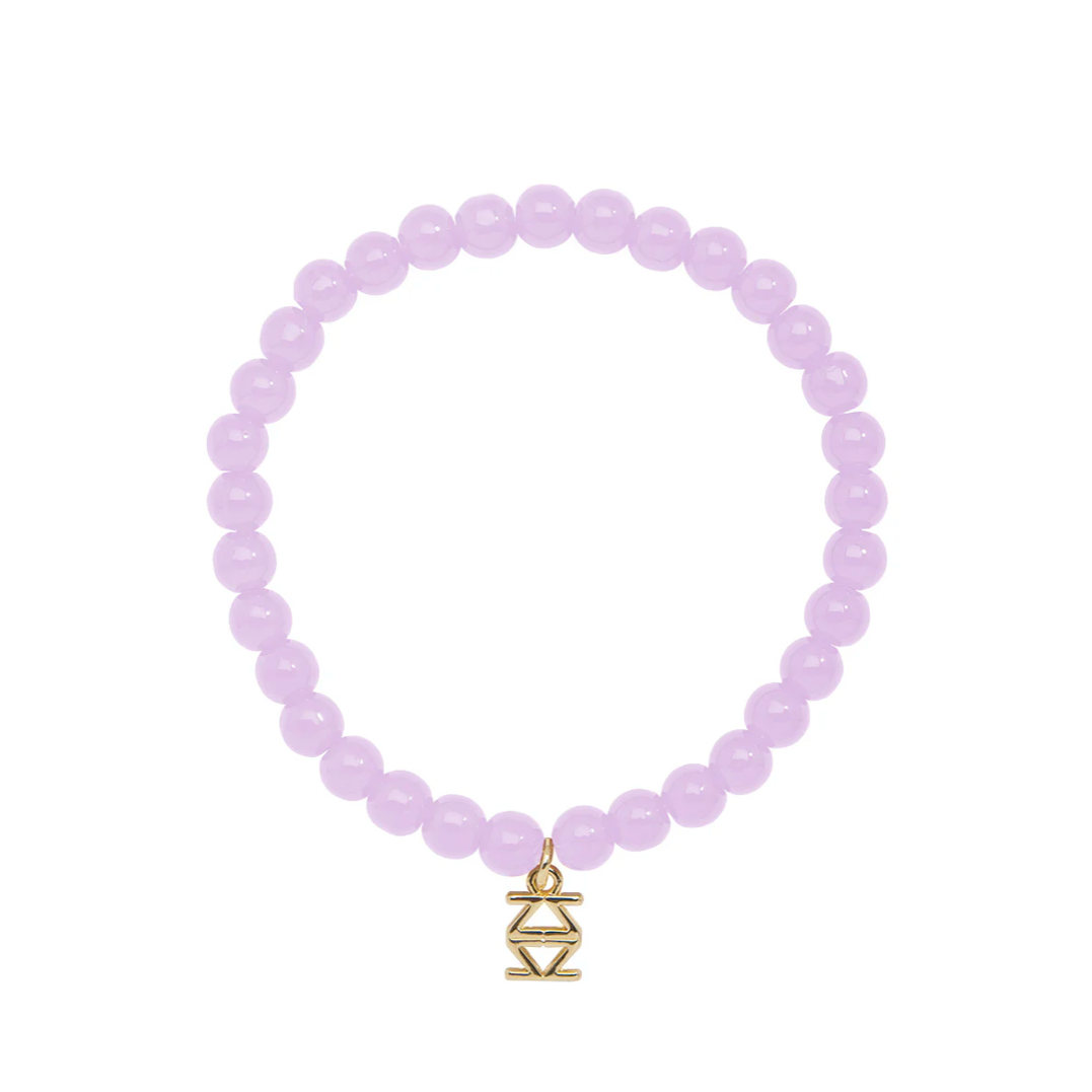 Leanna Small Glass Bead Stretch Bracelet