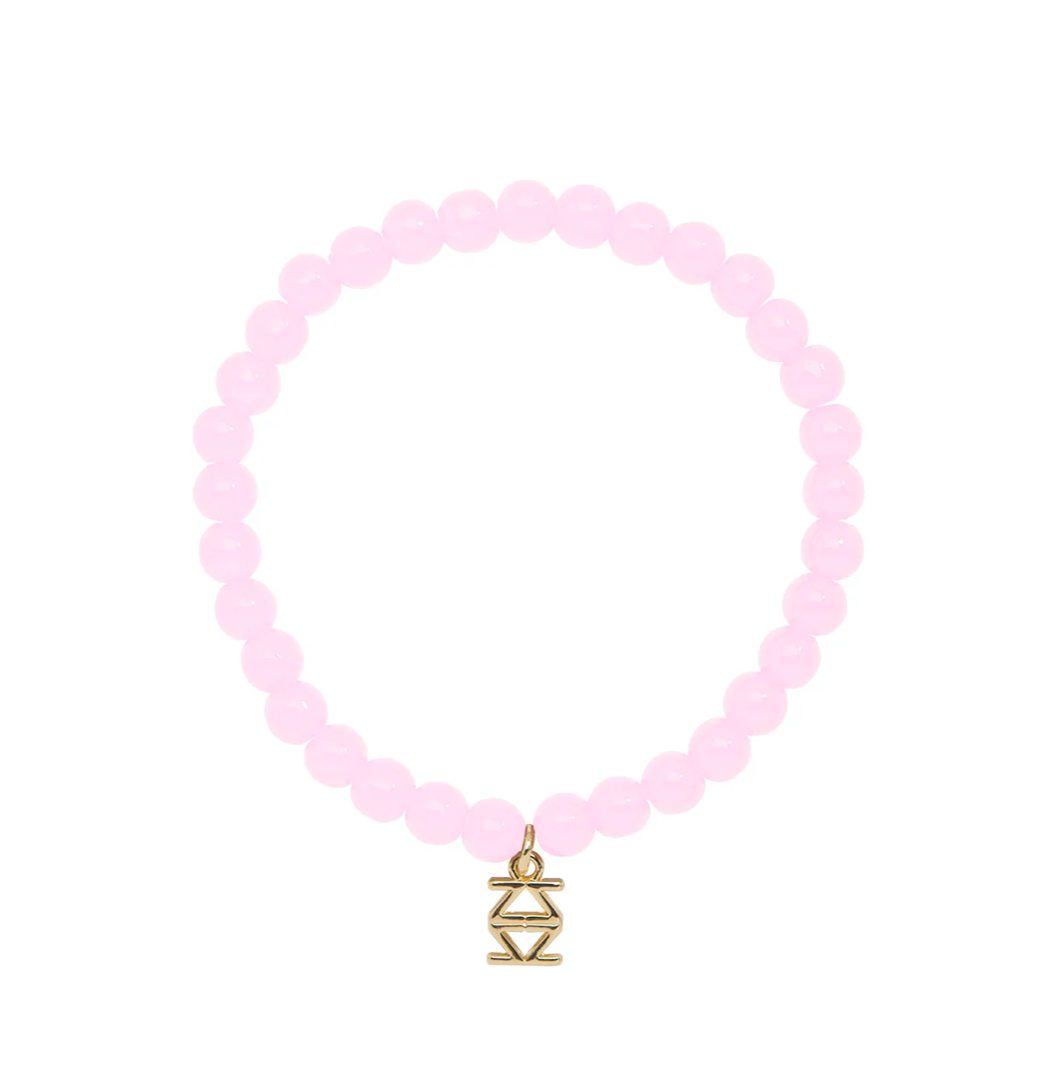 Leanna Small Glass Bead Stretch Bracelet