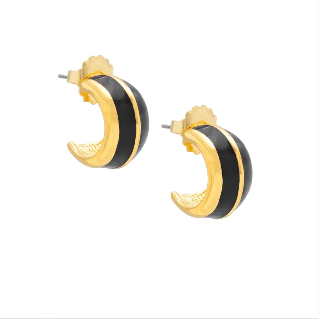 Enamel Huggie Earring