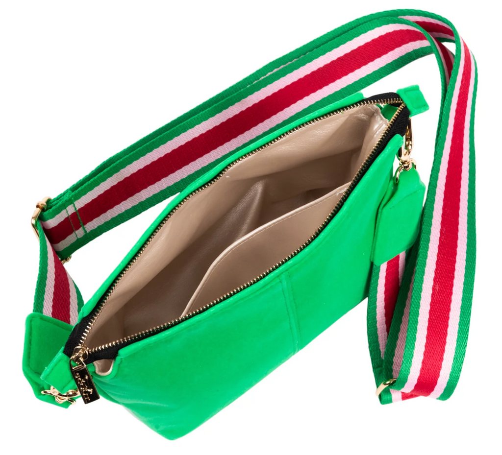Green Velvet Emily Crossbody