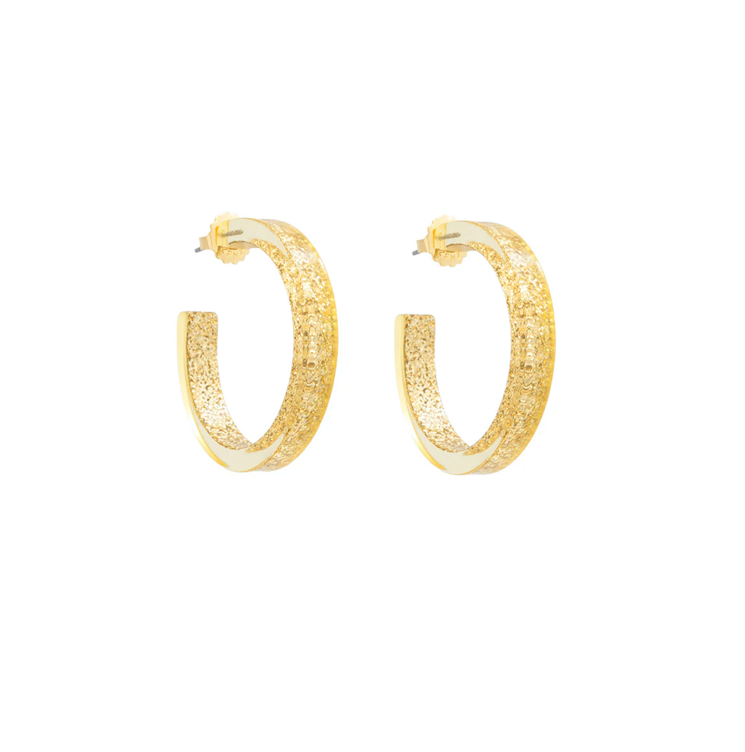 Resin Hoop Earring