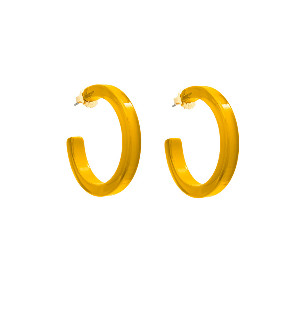 Resin Hoop Earring