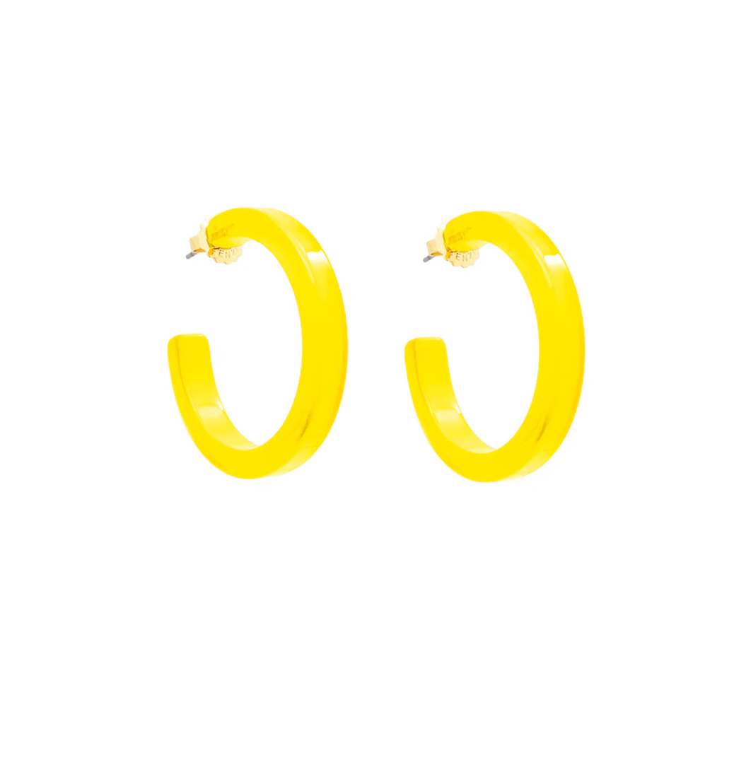 Resin Hoop Earring
