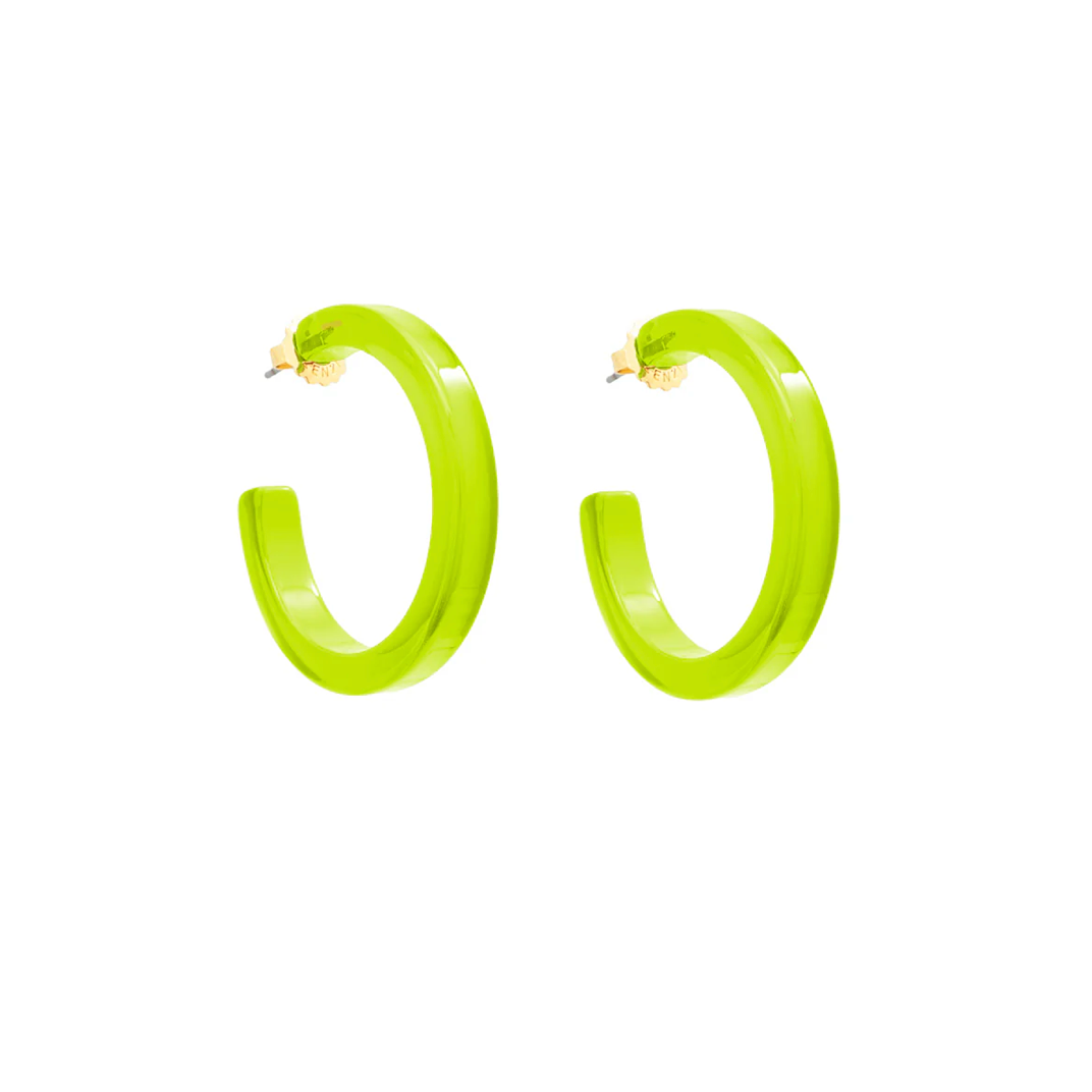Resin Hoop Earring