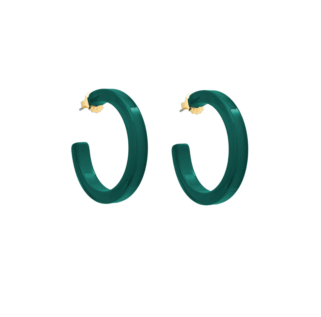 Resin Hoop Earring