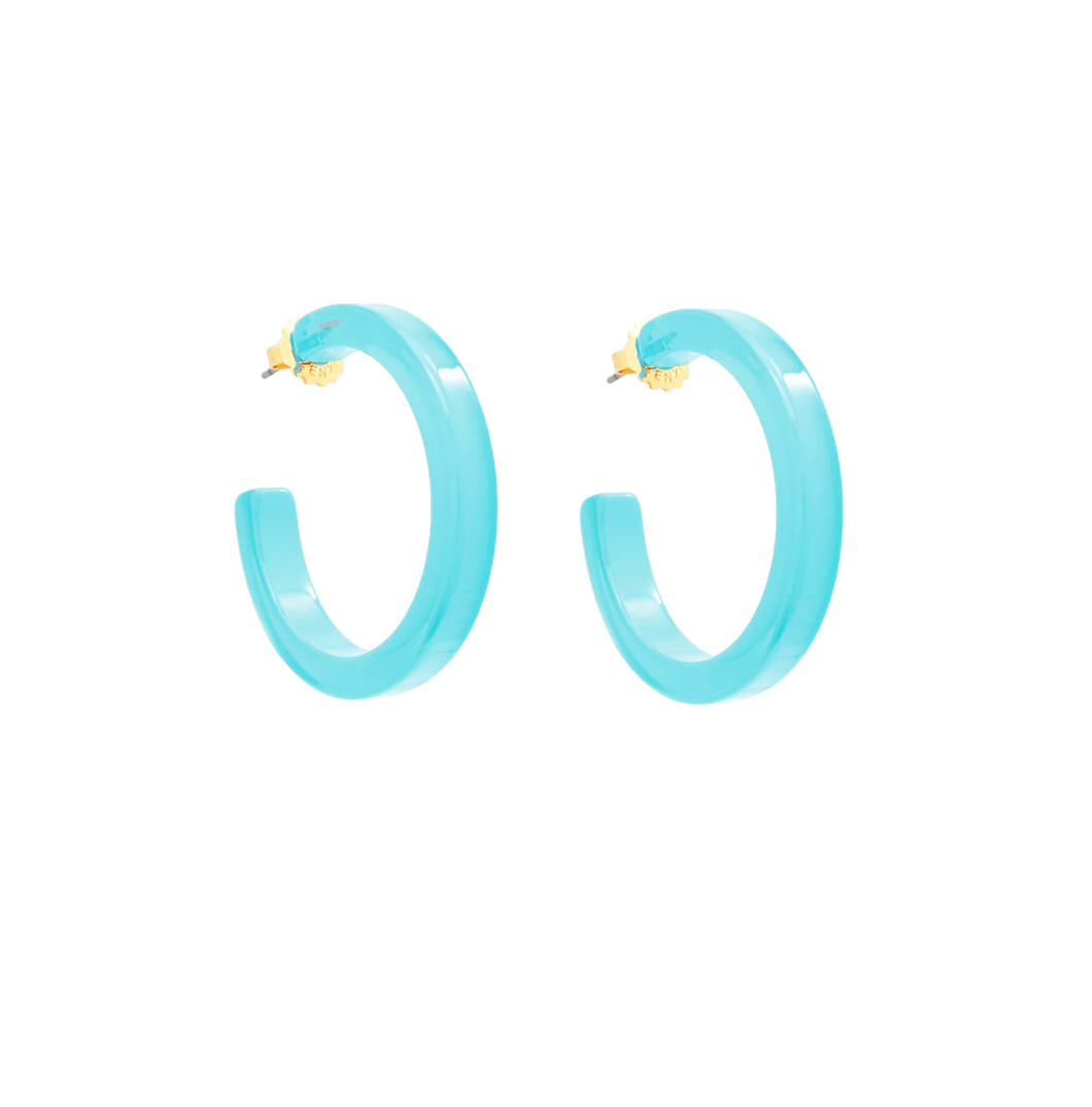 Resin Hoop Earring