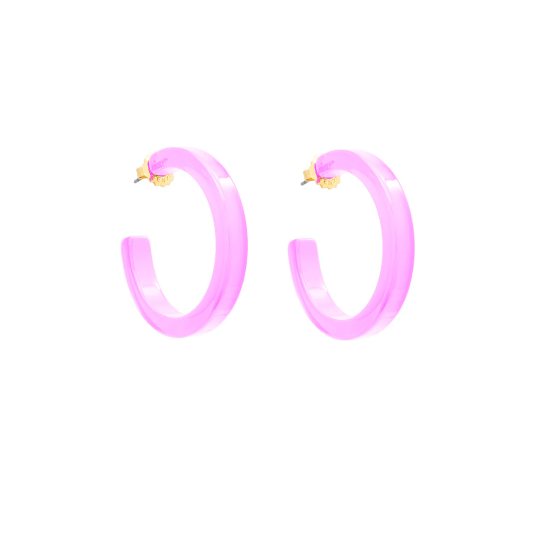 Resin Hoop Earring