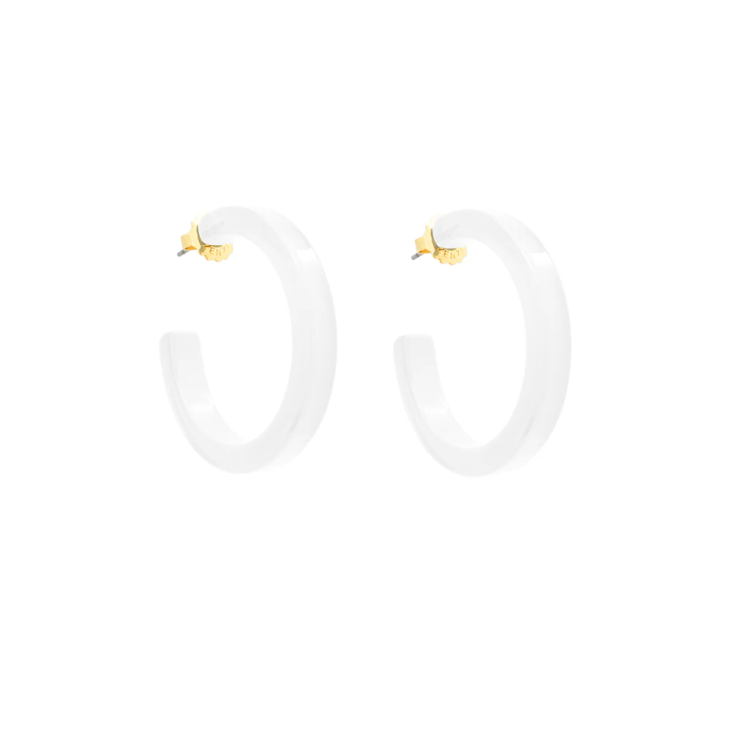 Resin Hoop Earring