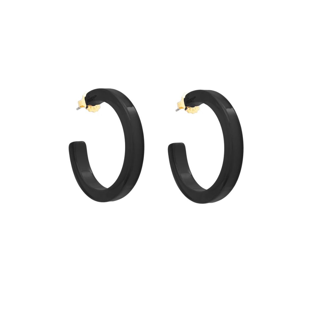 Resin Hoop Earring