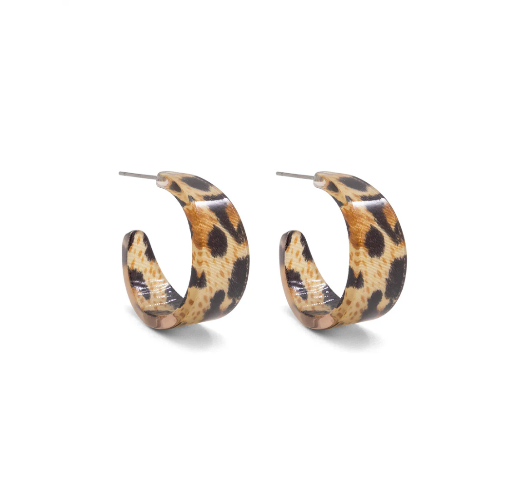 Resin Hoop Earring